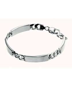 Sterling Silver Curb Tag Bracelet