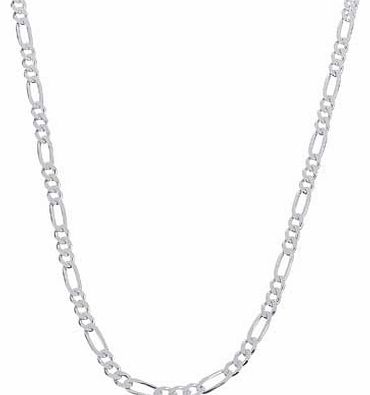 Unbranded Sterling Silver Diamond Cut 1oz Solid Figaro Chain