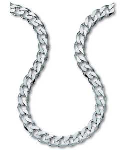 Sterling Silver Diamond Cut Curb Chain