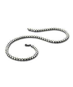 Sterling Silver Flat Oxidised Chain