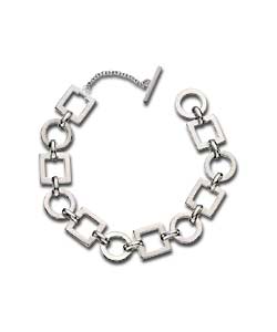 Sterling Silver Geometric Bracelet