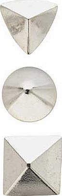 Unbranded Sterling Silver Geometric Stud Earrings - Set of 3