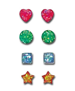 Sterling Silver Glow in the Dark Studs