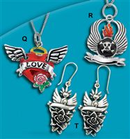 Sterling Silver Gothic Style Earrings