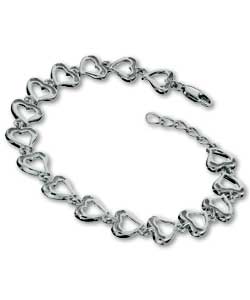 Sterling Silver Heart Bracelet