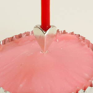 Sterling Silver Heart Candle Holder