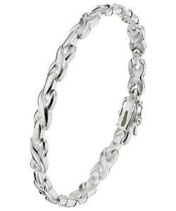 Sterling Silver Kiss Bracelet
