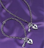 Sterling Silver Lock & Key Necklace