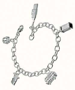 Sterling Silver London Charm Bracelet