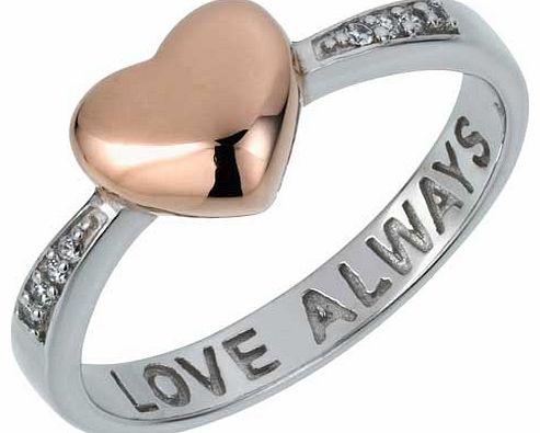 Unbranded Sterling Silver Love Always Heart Ring