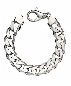 Sterling Silver Mens Curb Bracelet