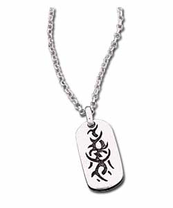 Sterling Silver Mens Dog Tag Pendant