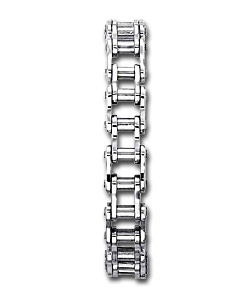 Sterling Silver Mens Solid Link Bracelet