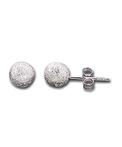 Sterling Silver Moondust Studs