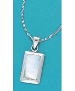 Sterling Silver Mother of Pearl Pendant