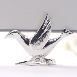 Sterling Silver Plated Dove Place Card Settings