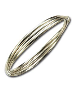 Sterling Silver Russian Style Bangle