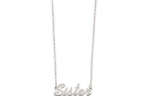 Unbranded Sterling Silver Sister Necklet