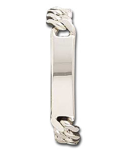 Sterling Silver Solid Identity Bracelet