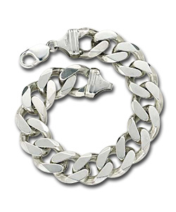 Sterling Silver Solid Mens Bracelet