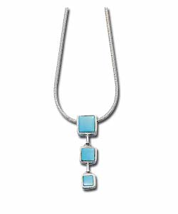 Sterling Silver Turquoise Mother of Pearl Pendant