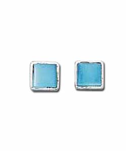 Sterling Silver Turquoise Mother of Pearl Studs