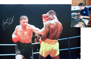 Limited edition - Steve Collins v Chris Eubank signed photo We are delighted to announce that the gr
