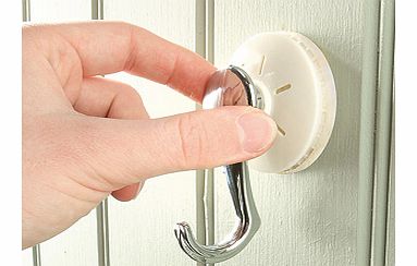 No mess, fuss, screws or glues. These stylish stick on hooks have unique, patented gel-coated super suckers that fix them instantly to almost any surface  smooth, shiny or tiled, even uneven surfaces and painted walls. Just one firm push is enough