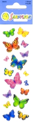 17 fantastic butterfly gem stickers of varying siz