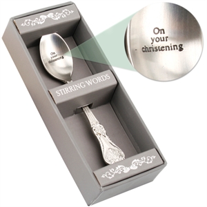 Unbranded Stirring Words Christening Spoon
