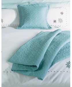 Stitch Throw and Cushion Set - Blue