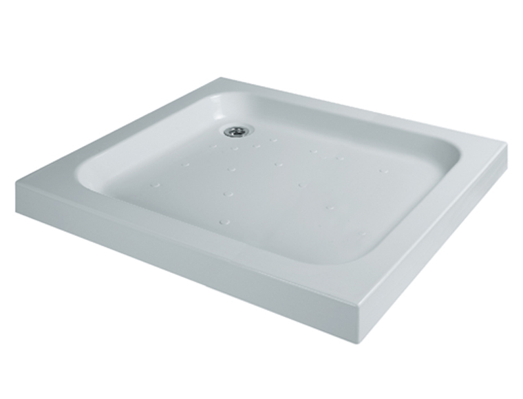 This high quality stone resin tray has an acrylic surface giving both strength and a luxurious