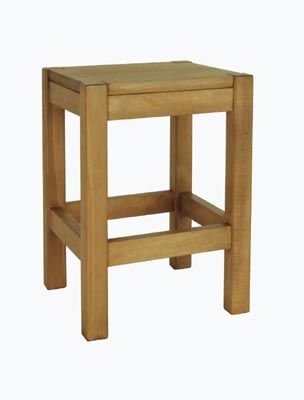 STOOL BRETTON LOW BEECH SEAT