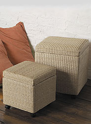 Store your goods away then put your feet up and relax with these fantastic pouffes. These practical