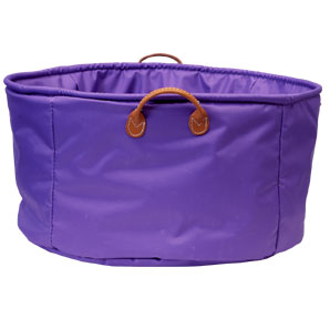 A tough lilac nylon tub that is the perfect soluti