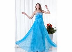 Unbranded Strapless Backless Beading Bow Draped