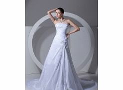 Unbranded Strapless Backless Beading Pleat Side Draped