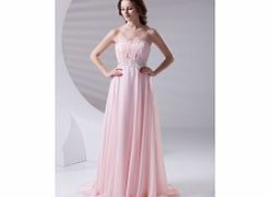 Unbranded Strapless Backless Empire Beading Draped Sweep