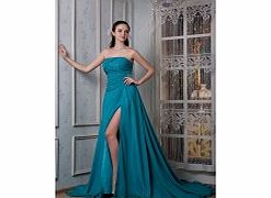 Unbranded Strapless Noble Sexy Evening Dresses (Chiffon