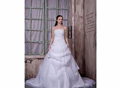 Unbranded Strapless Noble Wedding Dresses (Organza Chapel