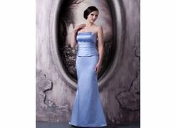 Unbranded Strapless Terse Bridesmaids (Satin Ankle-length