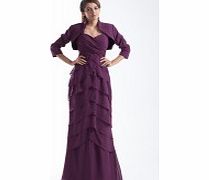 Unbranded Straps Sweetheart Pleated Empire Crossed Layered