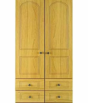 Unbranded Stratford 2 Door 2 Drawer Wardrobe - Oak Effect