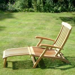 Unbranded Stratford Steamer Sun Chair from Kingdom Teak