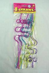 Party Supplies - Straws - Squiggle