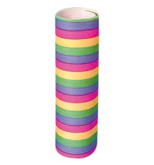 Streamers, assorted colours pk 50
