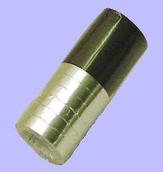 Streamers - Silver & black - pack of 12 throws