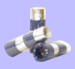 Streamers - Silver & blue - pack of 12 throws