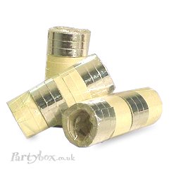 Streamers - Silver & white - pack of 12 throws