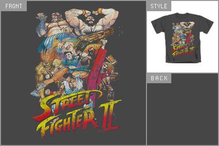 Unbranded Street Fighter 2 (Vintage Montage) T-shirt